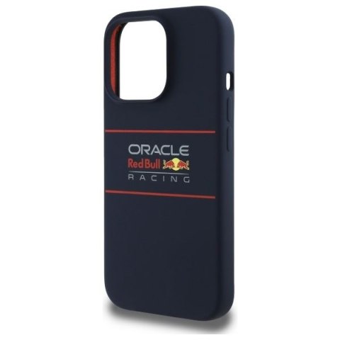 RED BULL Etui do iPhone 14 Pro kompatybilny z MagSafe RBHMP14L24SIHSRV (Silicone Horizontal Centered Logo) navy