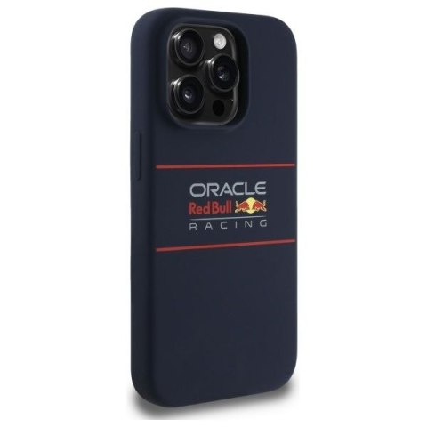 RED BULL Etui do iPhone 14 Pro kompatybilny z MagSafe RBHMP14L24SIHSRV (Silicone Horizontal Centered Logo) navy