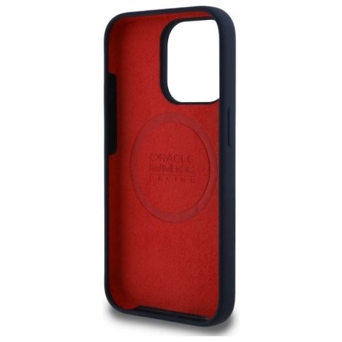 RED BULL Etui do iPhone 15 Pro Max kompatybilny z MagSafe RBHMP15X24SIHSRV (Silicone Horizontal Centered Logo) navy