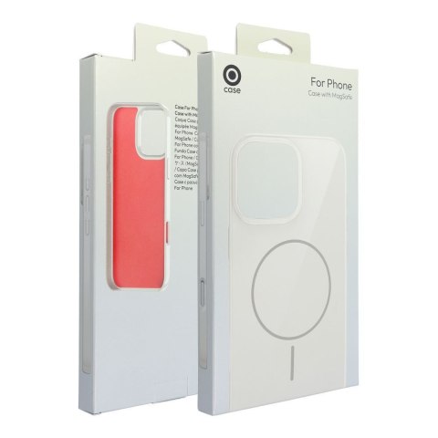 Glossy Mag Cover kompatybilny z MagSafe pasuje do iPhone 15 PRO MAX biały