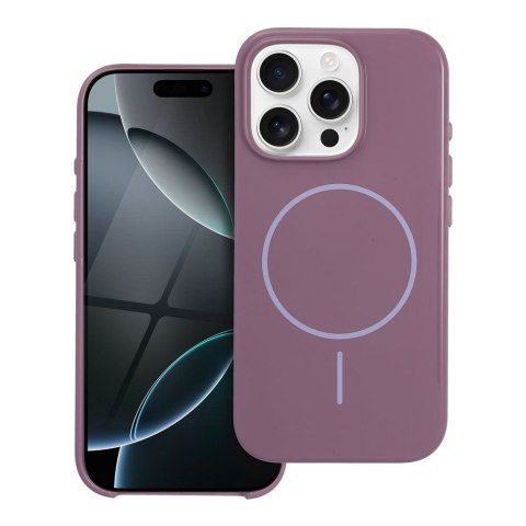 Glossy Mag Cover kompatybilny z MagSafe pasuje do iPhone 15 PRO MAX fioletowy