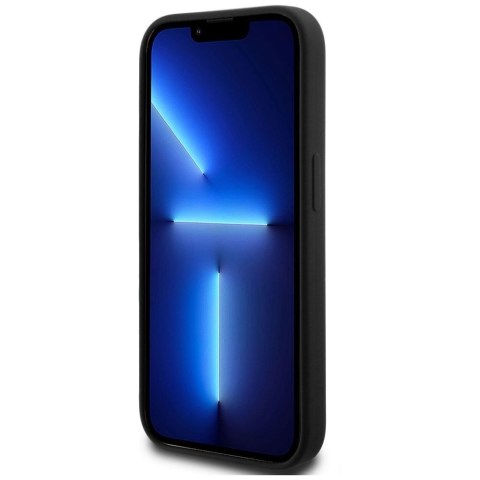 KARL LAGERFELD Etui do iPhone 14 Pro KLHCP14LSCMSMVK (Silicone Sign Metal Logo) czarny