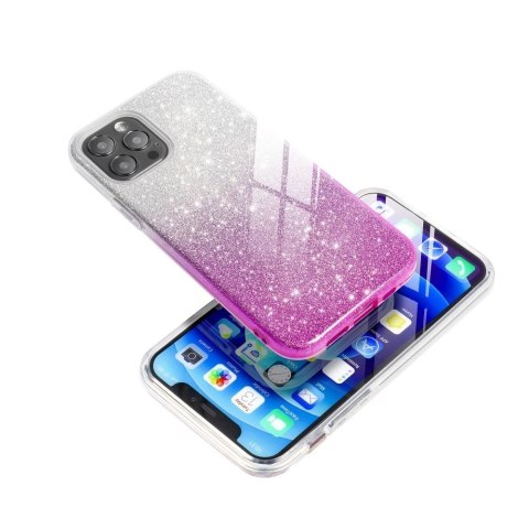 Etui SHINING do iPhone 13 transparentny różowy