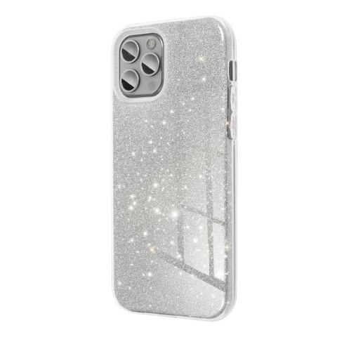 Etui SHINING do iPhone 15 Pro Max srebrny