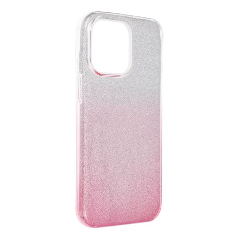 Etui SHINING do iPhone 15 Pro Max transparentny różowy