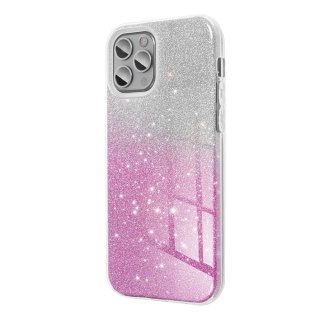 Etui SHINING do iPhone 15 Pro transparentny różowy