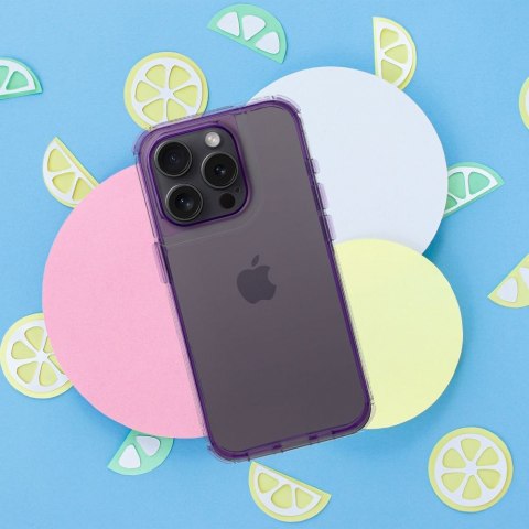 Futerał MATRIX CLEAR do IPHONE 12 jasnofioletowy