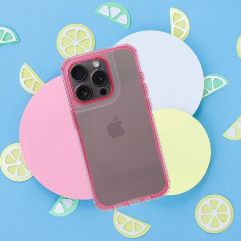 Etui MATRIX CLEAR do iPhone 13 pudrowy róż