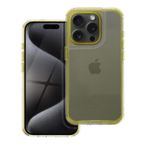 Etui MATRIX CLEAR do iPhone 14 żółty