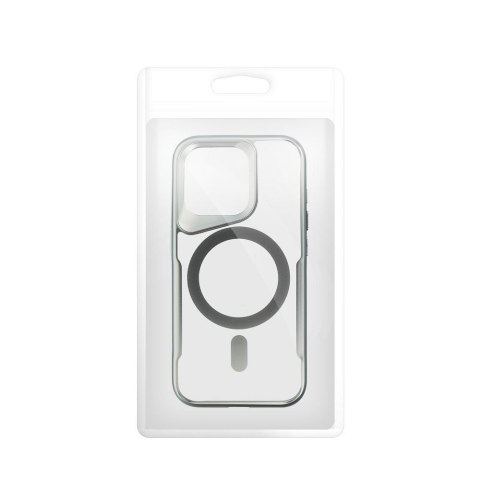 Etui ERGOFIT NEWZONE kompatybilny z MagSafe do iPhone 15 PRO MAX srebrny