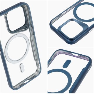 Etui ERGOFIT NEWZONE kompatybilny z MagSafe do iPhone 15 PRO srebrny