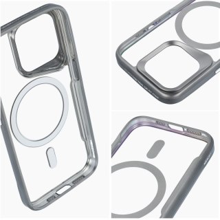 Etui ERGOFIT NEWZONE kompatybilny z MagSafe do iPhone 15 PRO szary