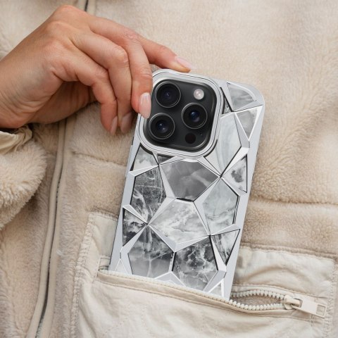 Etui TWINKI do iPhone 13 srebrny