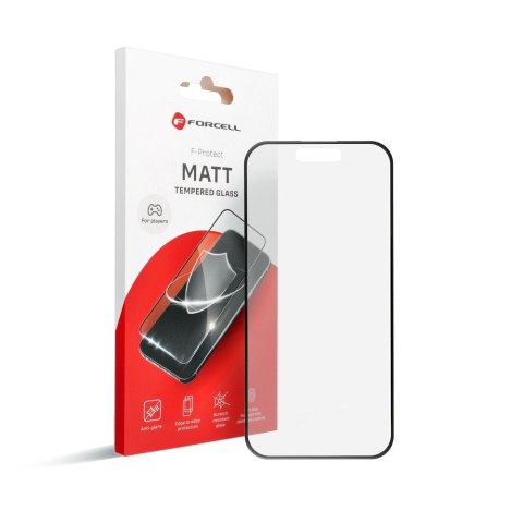 Szkło Hartowane Forcell Matt Glass - do Iphone 15 czarny