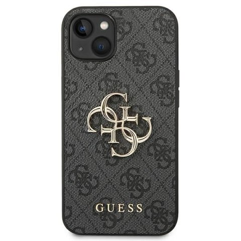 GUESS Etui do iPhone 13 / 14 / 15 GUHCP14S4GMGGR (4G Big Metal Logo) szary