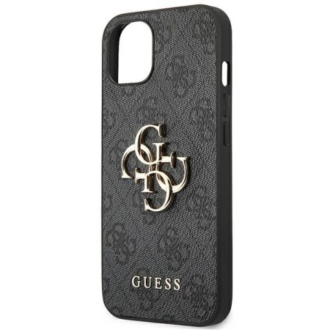 GUESS Etui do iPhone 13 / 14 / 15 GUHCP14S4GMGGR (4G Big Metal Logo) szary