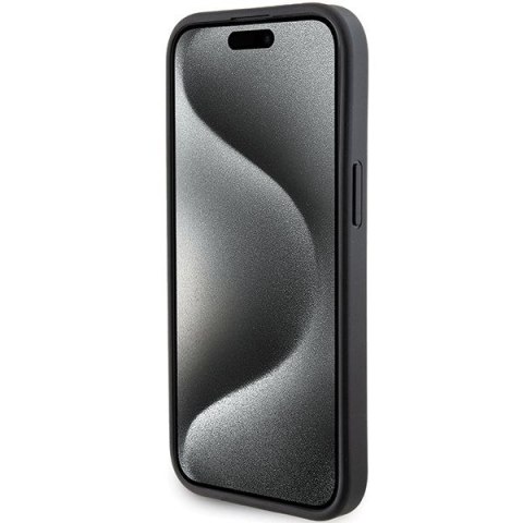 GUESS Etui do iPhone 13 / 14 / 15 GUHCP15SPGS4TDK (Grip Stand 4G Triangle Strass) czarny