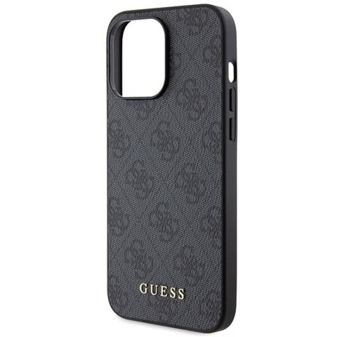 GUESS Etui do iPhone 15 Pro Max GUHCP15XG4GFGR (4G Metal Logo) szary