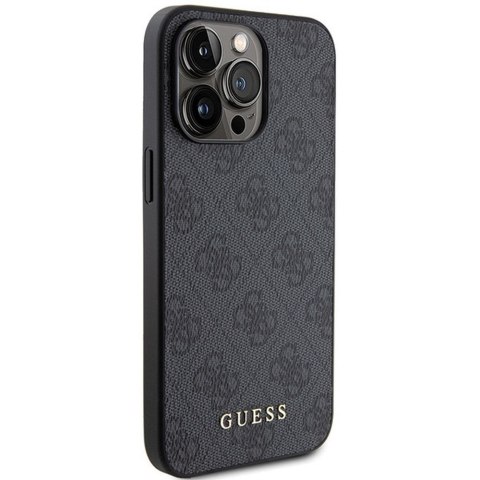 GUESS Etui do iPhone 15 Pro Max GUHCP15XG4GFGR (4G Metal Logo) szary