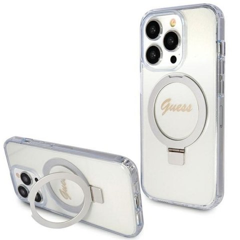 GUESS Etui do iPhone 15 Pro Max kompatybilny z MagSafe GUHMP15XHRSGSD do iPhone 15 Pro Max (Kompatybilny z Magsafe / Glitter