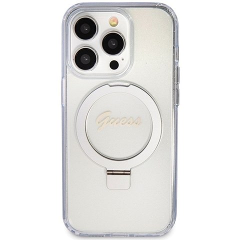 GUESS Etui do iPhone 15 Pro Max kompatybilny z MagSafe GUHMP15XHRSGSD do iPhone 15 Pro Max (Kompatybilny z Magsafe / Glitter
