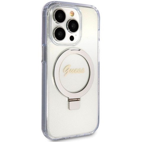 GUESS Etui do iPhone 15 Pro Max kompatybilny z MagSafe GUHMP15XHRSGSD do iPhone 15 Pro Max (Kompatybilny z Magsafe / Glitter