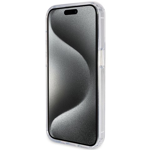GUESS Etui do iPhone 15 Pro Max kompatybilny z MagSafe GUHMP15XHRSGSD do iPhone 15 Pro Max (Kompatybilny z Magsafe / Glitter