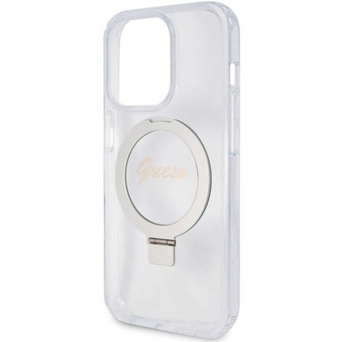 GUESS Etui do iPhone 15 Pro Max kompatybilny z MagSafe GUHMP15XHRSGSD do iPhone 15 Pro Max (Kompatybilny z Magsafe / Glitter
