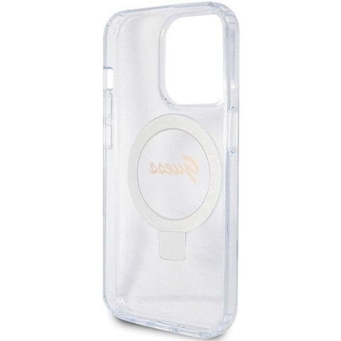 GUESS Etui do iPhone 15 Pro Max kompatybilny z MagSafe GUHMP15XHRSGSD do iPhone 15 Pro Max (Kompatybilny z Magsafe / Glitter