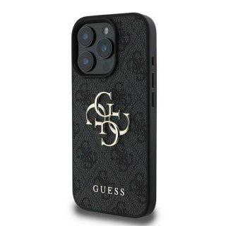 GUESS Etui do iPhone 16 Pro GUHCP16L4GMGGR (4G PU Big Logo) czarny