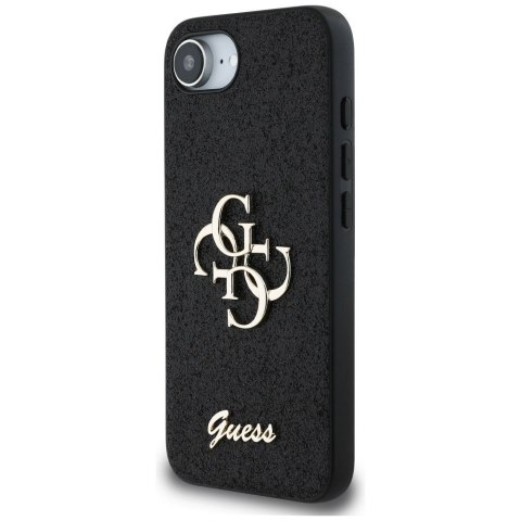 GUESS Etui do iPhone 16e GUHCPSE4HG4SGK (Fixed Glitter Big 4G) czarny