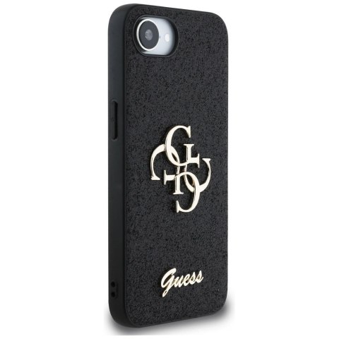 GUESS Etui do iPhone 16e GUHCPSE4HG4SGK (Fixed Glitter Big 4G) czarny