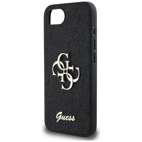 GUESS Etui do iPhone 16e GUHCPSE4HG4SGK (Fixed Glitter Big 4G) czarny
