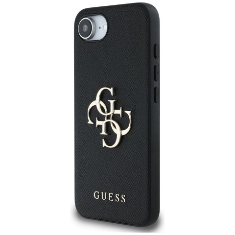 GUESS Etui do iPhone 16e GUHCPSE4PGT4MBK (PU Grained Big 4G and Classic) czarny