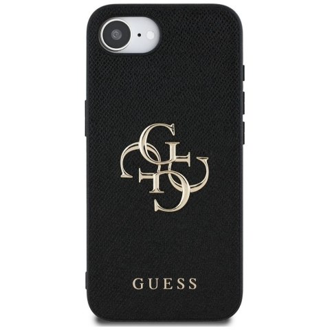 GUESS Etui do iPhone 16e GUHCPSE4PGT4MBK (PU Grained Big 4G and Classic) czarny