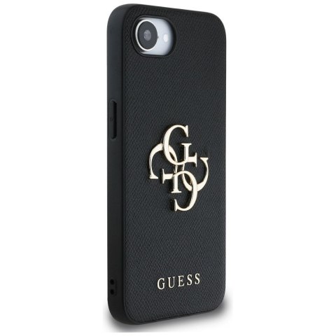 GUESS Etui do iPhone 16e GUHCPSE4PGT4MBK (PU Grained Big 4G and Classic) czarny