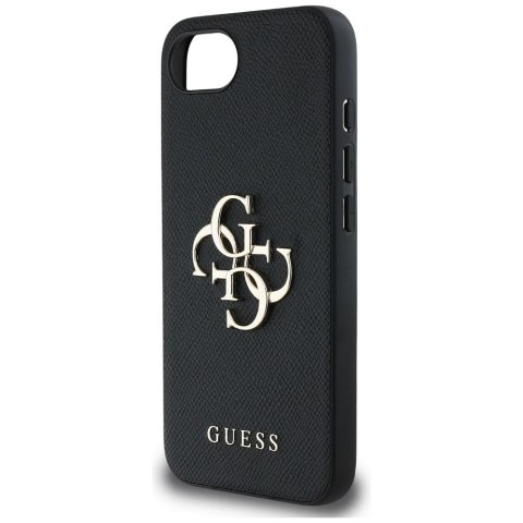 GUESS Etui do iPhone 16e GUHCPSE4PGT4MBK (PU Grained Big 4G and Classic) czarny