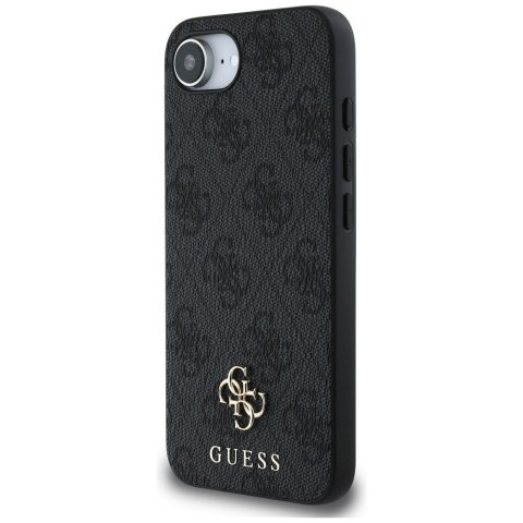 GUESS Etui do iPhone 16e kompatybilny z MagSafe GUHMPSE4P4SM4MK (PU 4G Small 4G and Classic) czarny