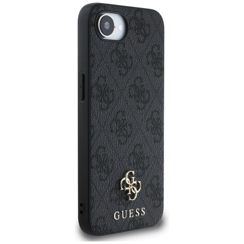 GUESS Etui do iPhone 16e kompatybilny z MagSafe GUHMPSE4P4SM4MK (PU 4G Small 4G and Classic) czarny