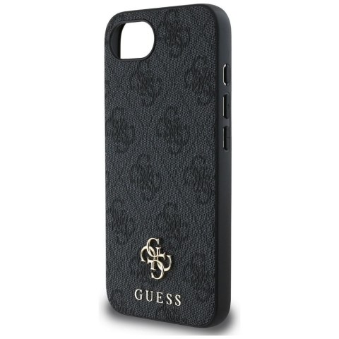 GUESS Etui do iPhone 16e kompatybilny z MagSafe GUHMPSE4P4SM4MK (PU 4G Small 4G and Classic) czarny