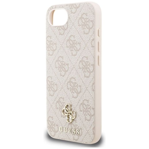 GUESS Etui do iPhone 16e kompatybilny z MagSafe GUHMPSE4P4SM4MP (PU 4G Small 4G and Classic) różowy