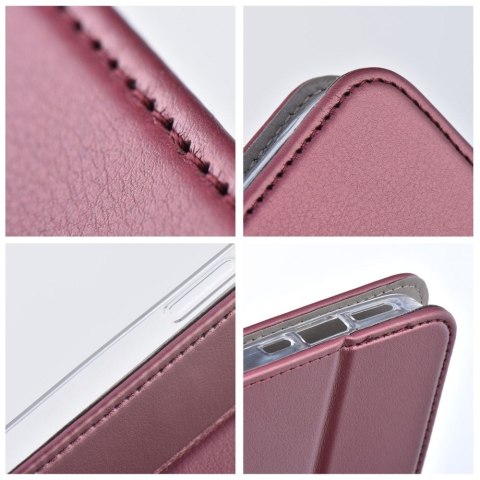 Etui SMART MAGNETO do iPhone 14 Plus burgundowy