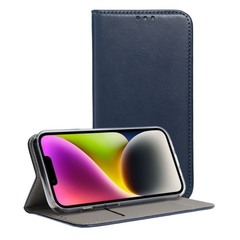 Etui SMART MAGNETO do iPhone 14 Plus granatowy