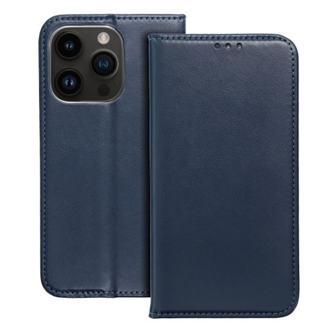 Etui SMART MAGNETO do iPhone 14 Pro granatowy