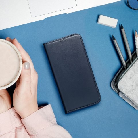 Etui SMART MAGNETO do iPhone 14 Pro granatowy