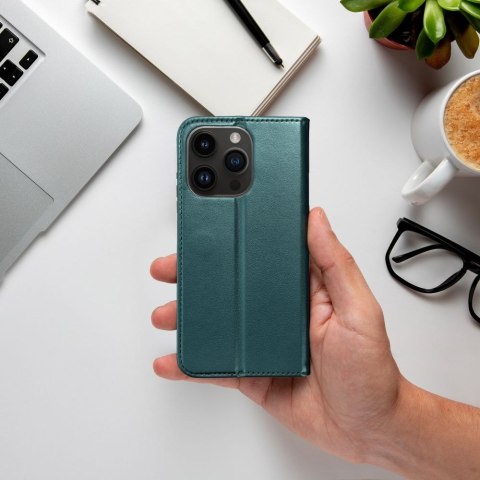 Etui SMART MAGNETO do iPhone 14 Pro ciemnozielony