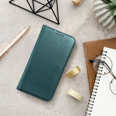 Etui SMART MAGNETO do iPhone 14 Pro ciemnozielony
