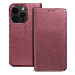 Etui SMART MAGNETO do iPhone 16 burgundowy