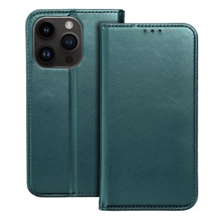 Etui SMART MAGNETO do iPhone 16 ciemnozielony