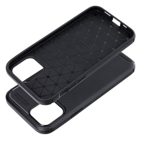 Futerał CARBON PREMIUM do IPHONE 12 / 12 Pro czarny